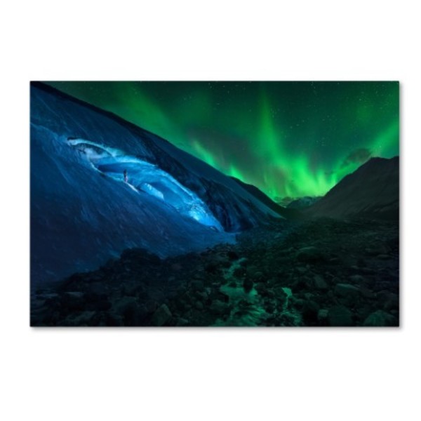 Trademark Fine Art Jesus M Garcia 'Athabasca Cave' Canvas Art, 16x24 1X01153-C1624GG